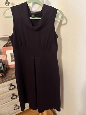 Spense Sleeveless Cowl Neck Midi Dress in Deep Plum